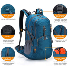 G4Free bottom zipper pocket open to store rain cover and quick-access items securely