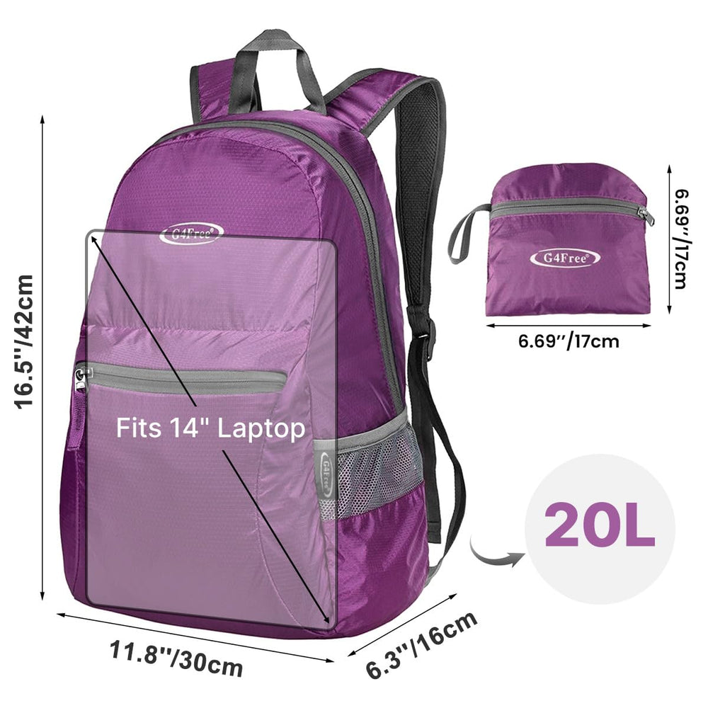 G4Free folded pouch compact size for easy packing and space-saving benefit