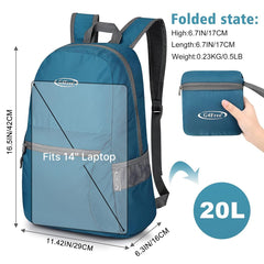 G4Free folded compact pouch demonstrating packability and space savings
