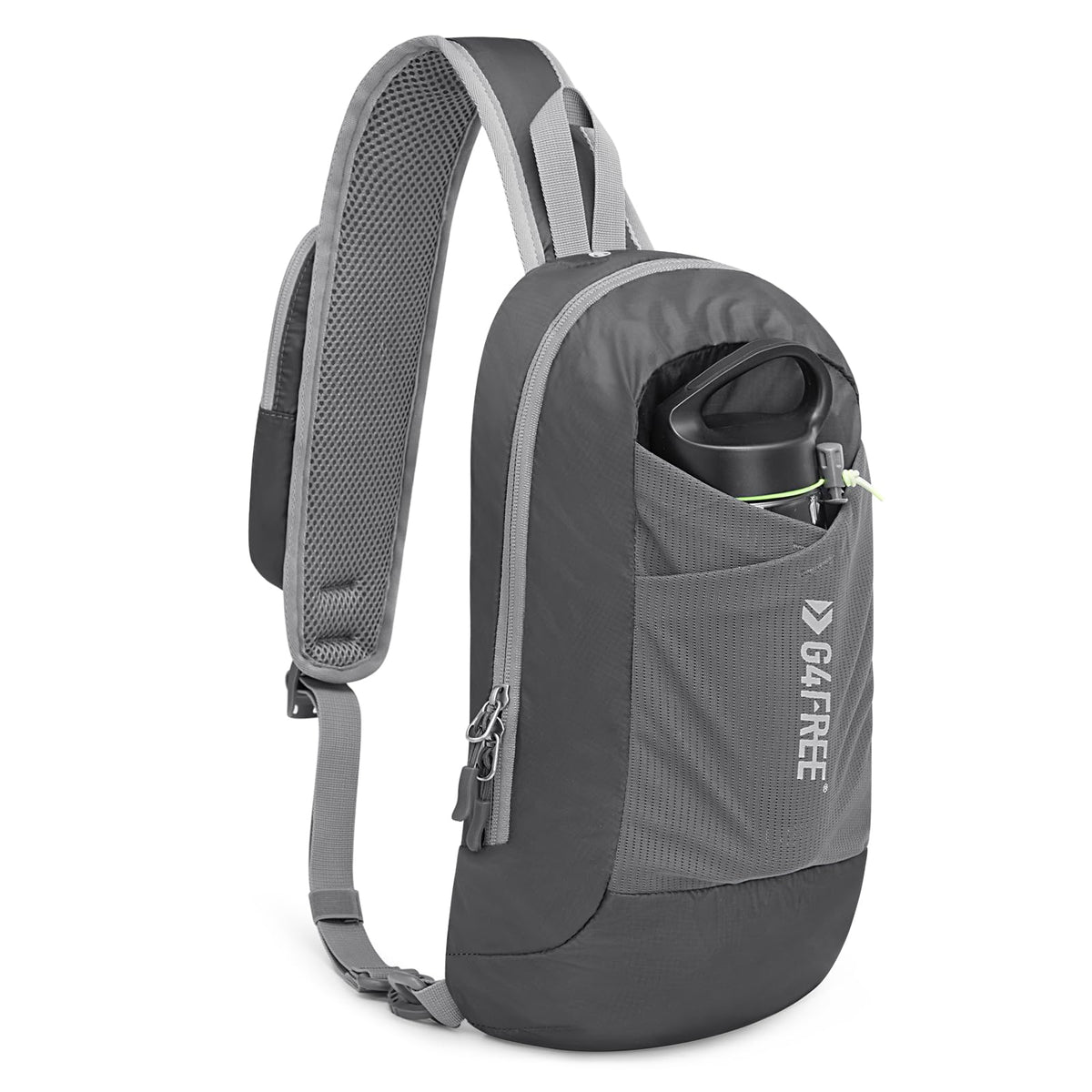 G4Free front view of sling bag showing compact organization and quick access