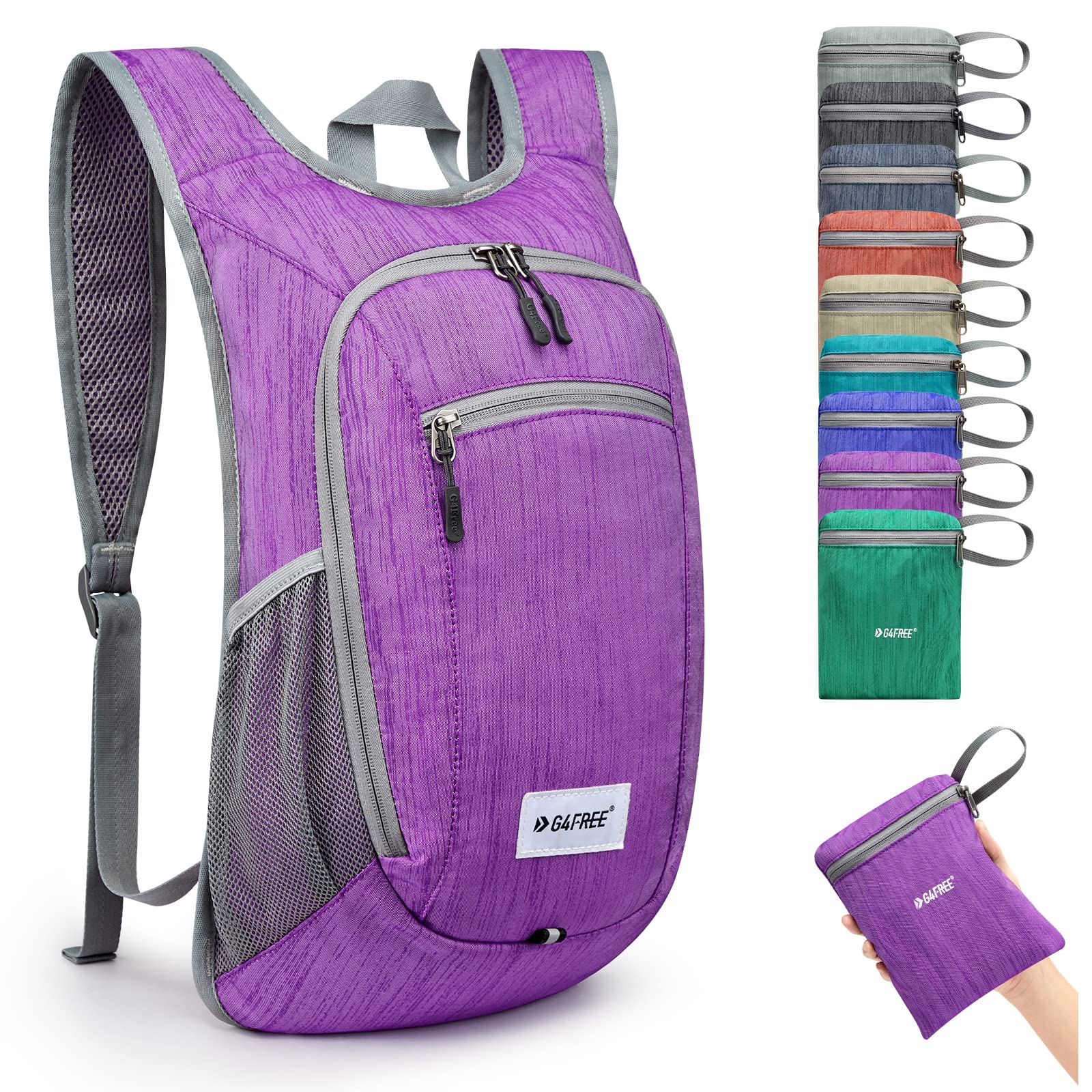 G4Free front view showing folded and unfolded pack for instant portability and convenience