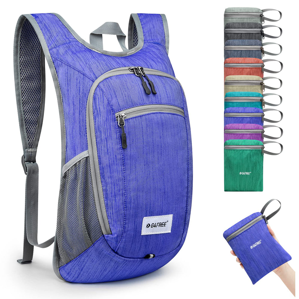 G4Free front view of packable daypack showing streamlined pockets and quick access