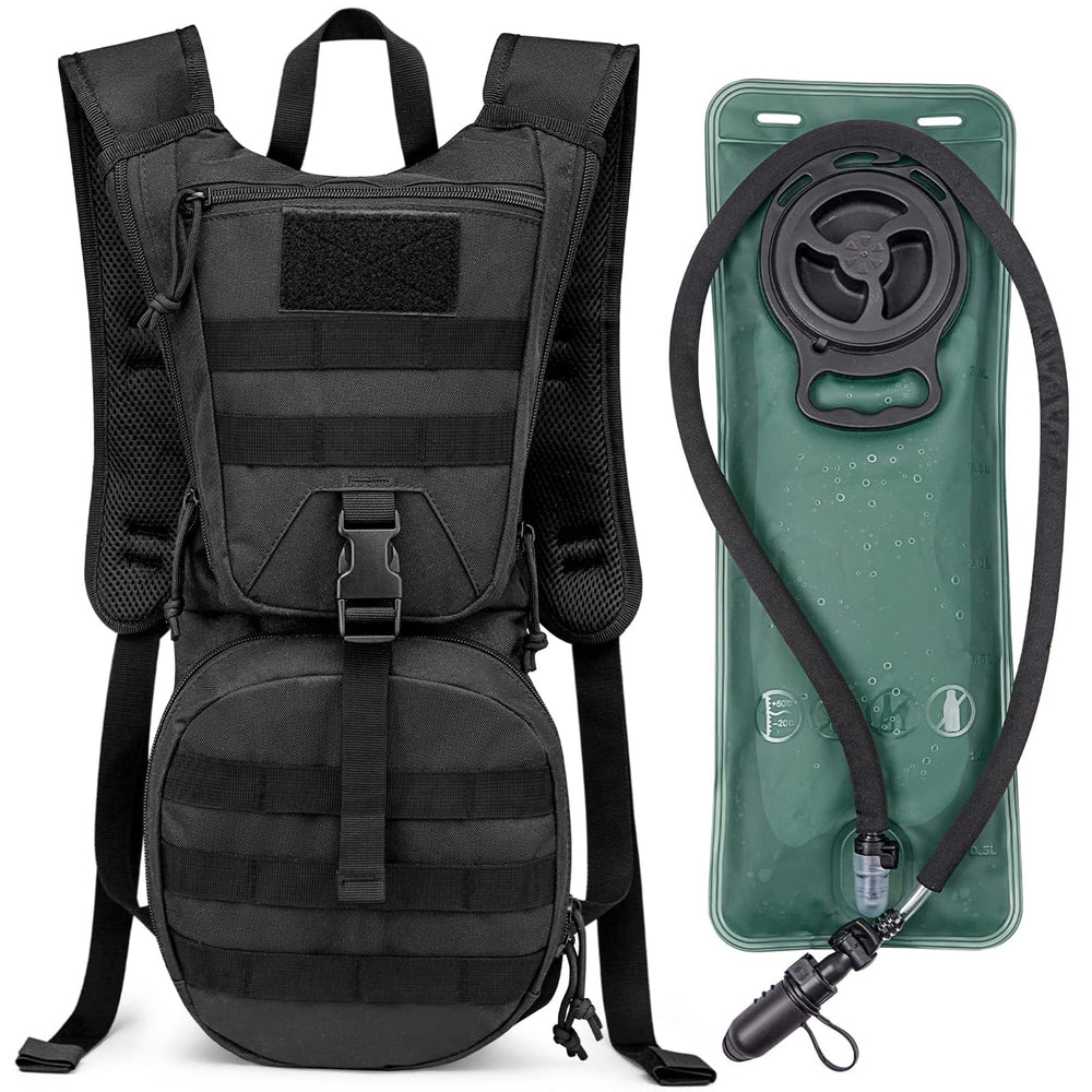 G4Free front view showing packed hydration pack and accessible pockets for convenience