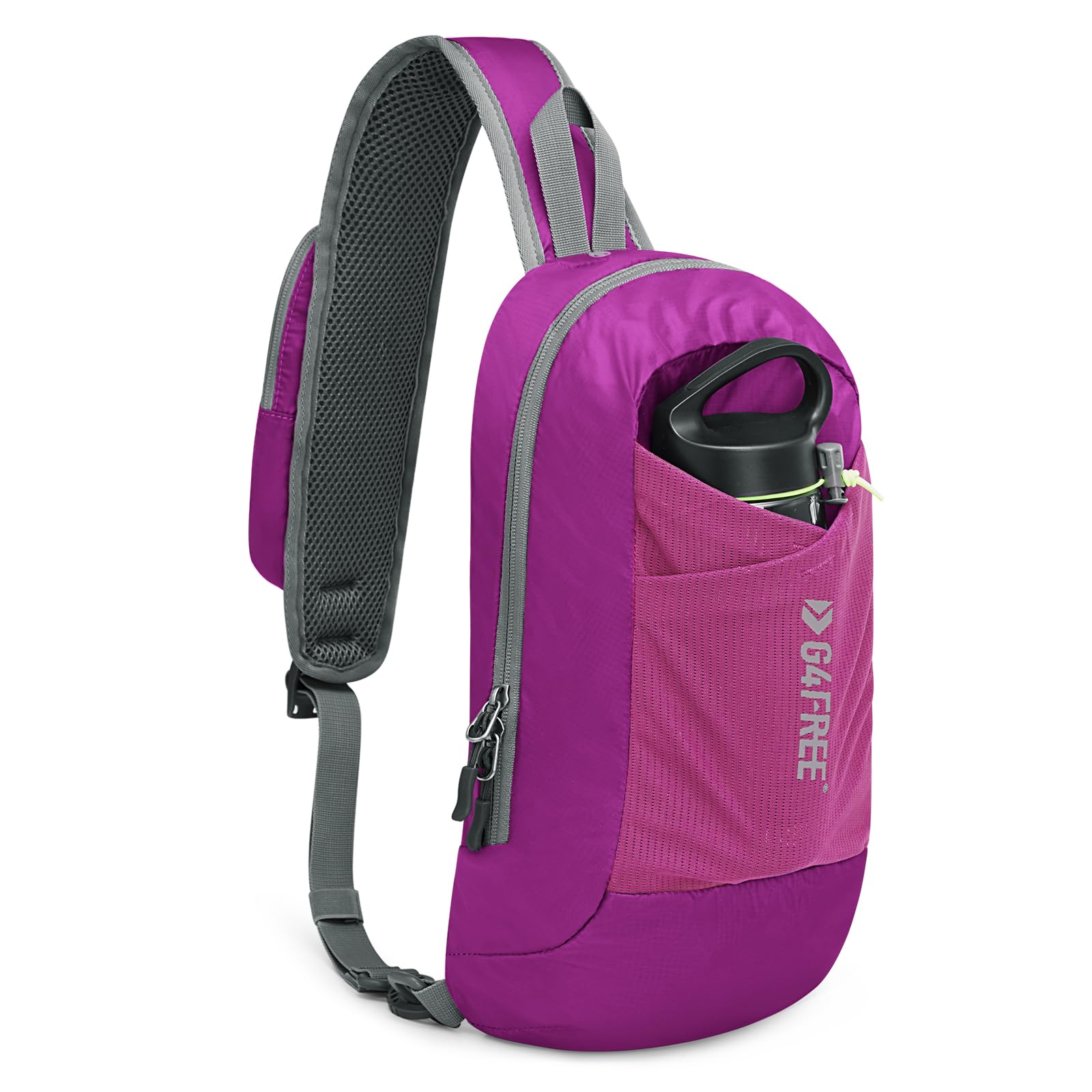 G4Free sling bag front view showing compact shape and organizer pockets for daily convenience