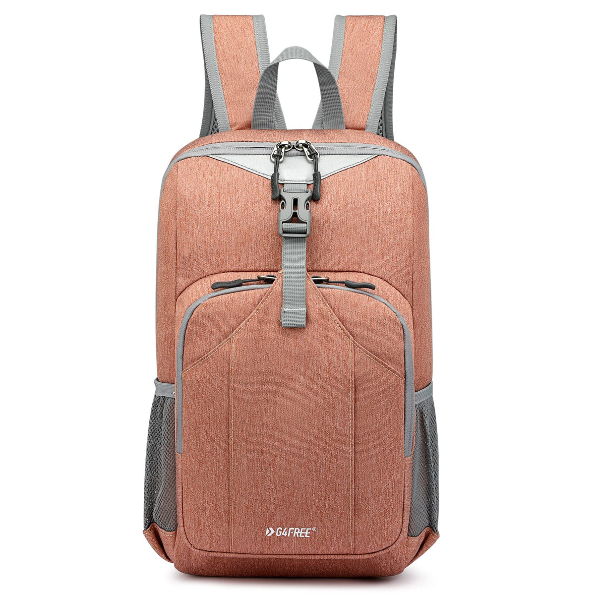 G4Free front view showing compact design and reflective strap benefit