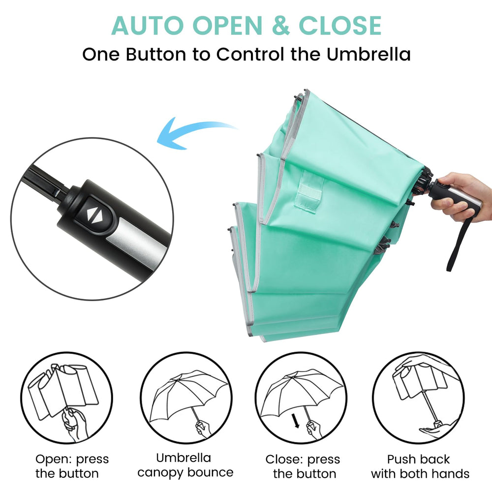 G4Free inverted closed umbrella in sleeve preventing water drip mess