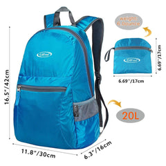 G4Free open main compartment holding tablet and clothes, easy organization