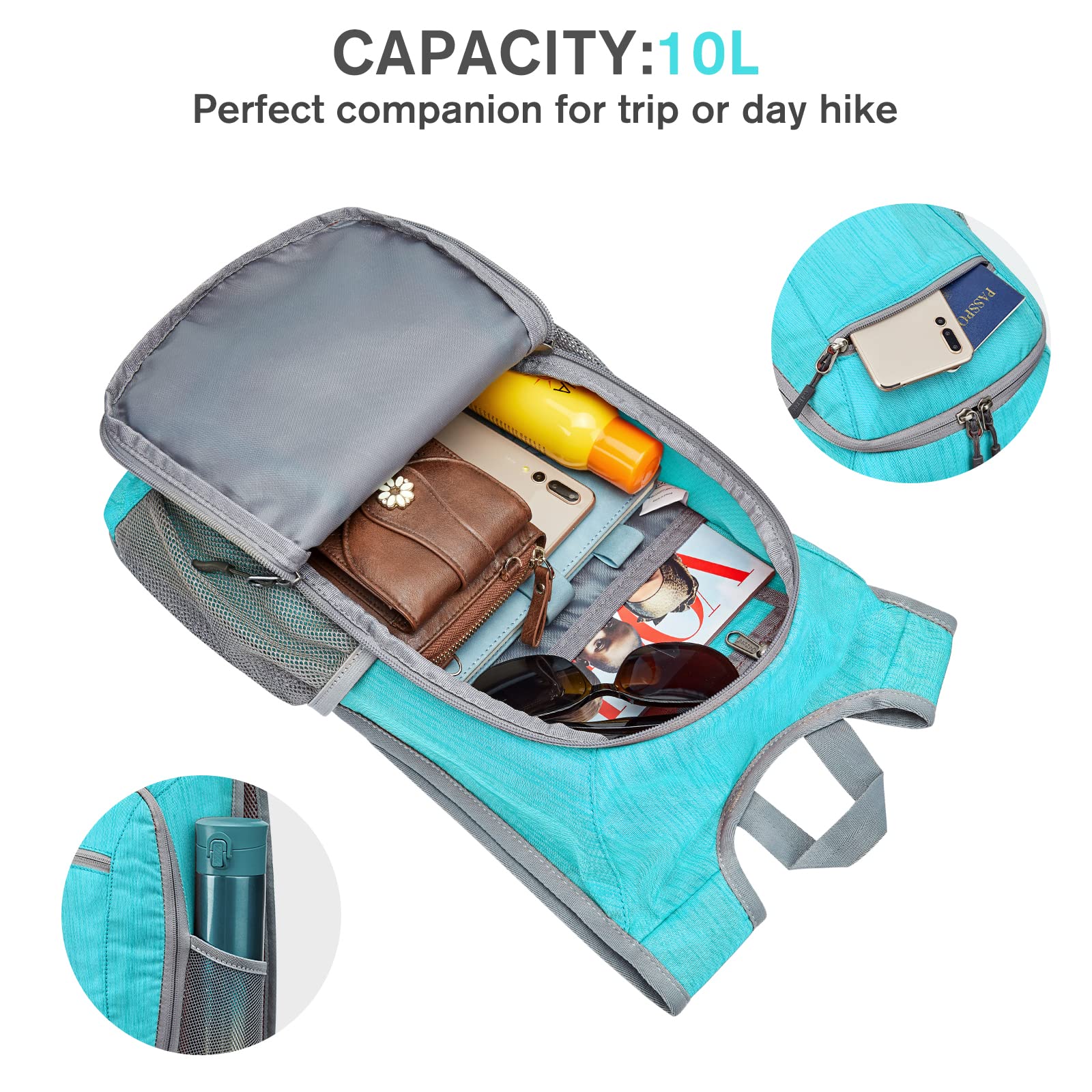 G4Free main compartment open showing capacity for layers and essentials