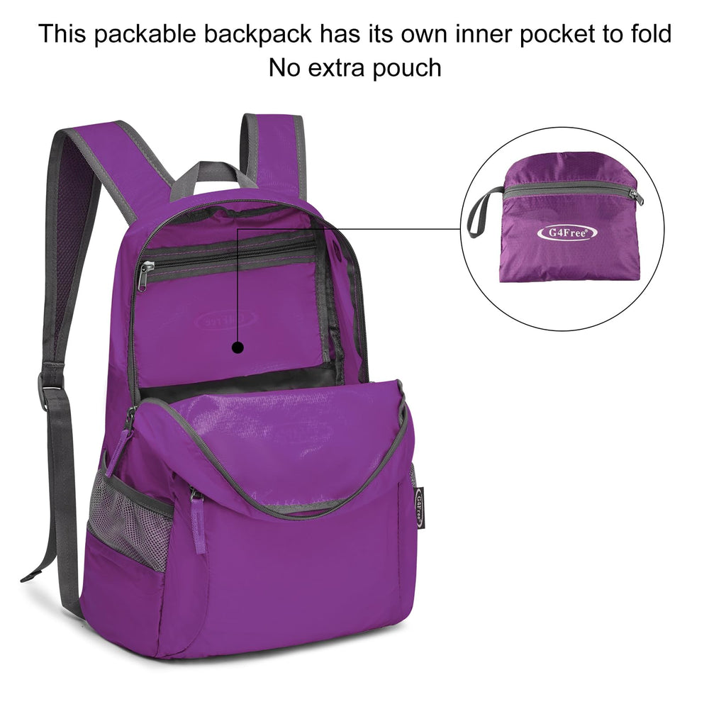 G4Free open main compartment holding tablet and clothes for practical organization