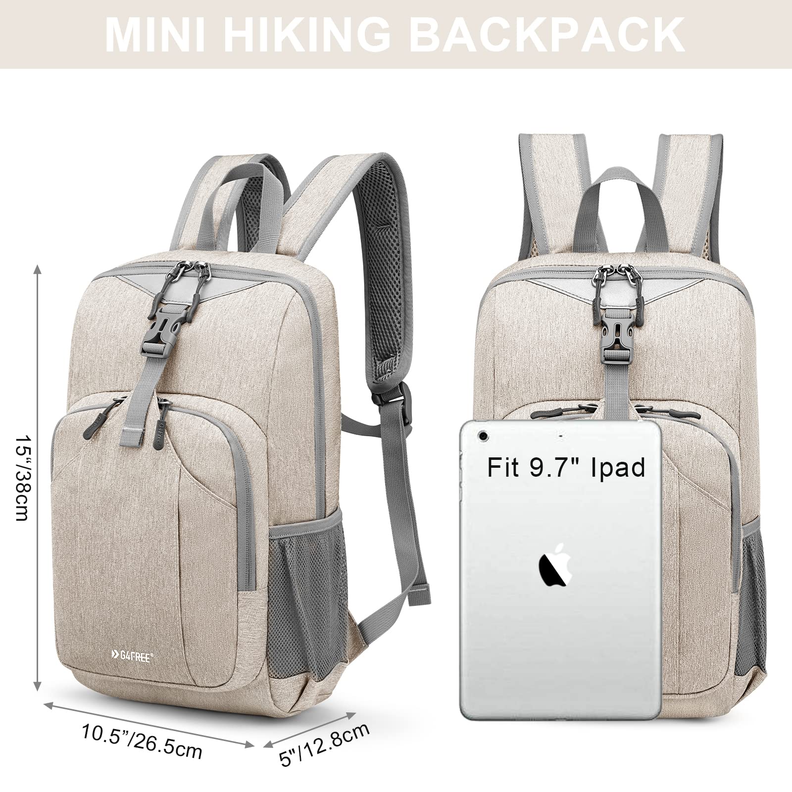 G4Free back panel with hidden padded pocket protecting valuables close to body