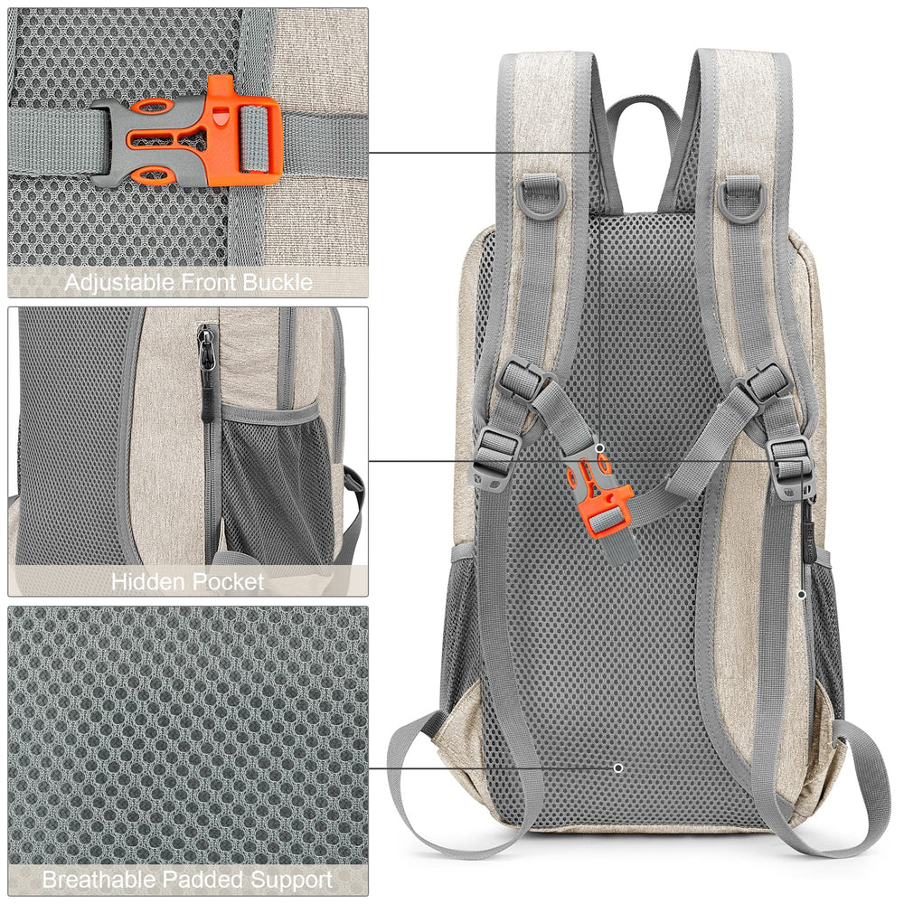 G4Free breathable S-shaped shoulder straps with reinforced stitching for comfort