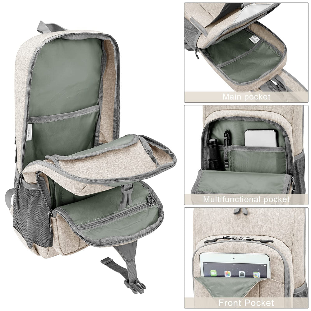 G4Free open main pocket showing tablet compartment for device protection