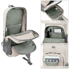 G4Free open main pocket showing tablet compartment for device protection