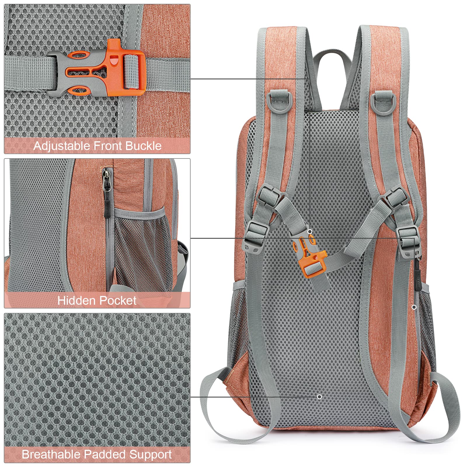 G4Free worn by cyclist illustrating comfortable padded straps and chest buckle