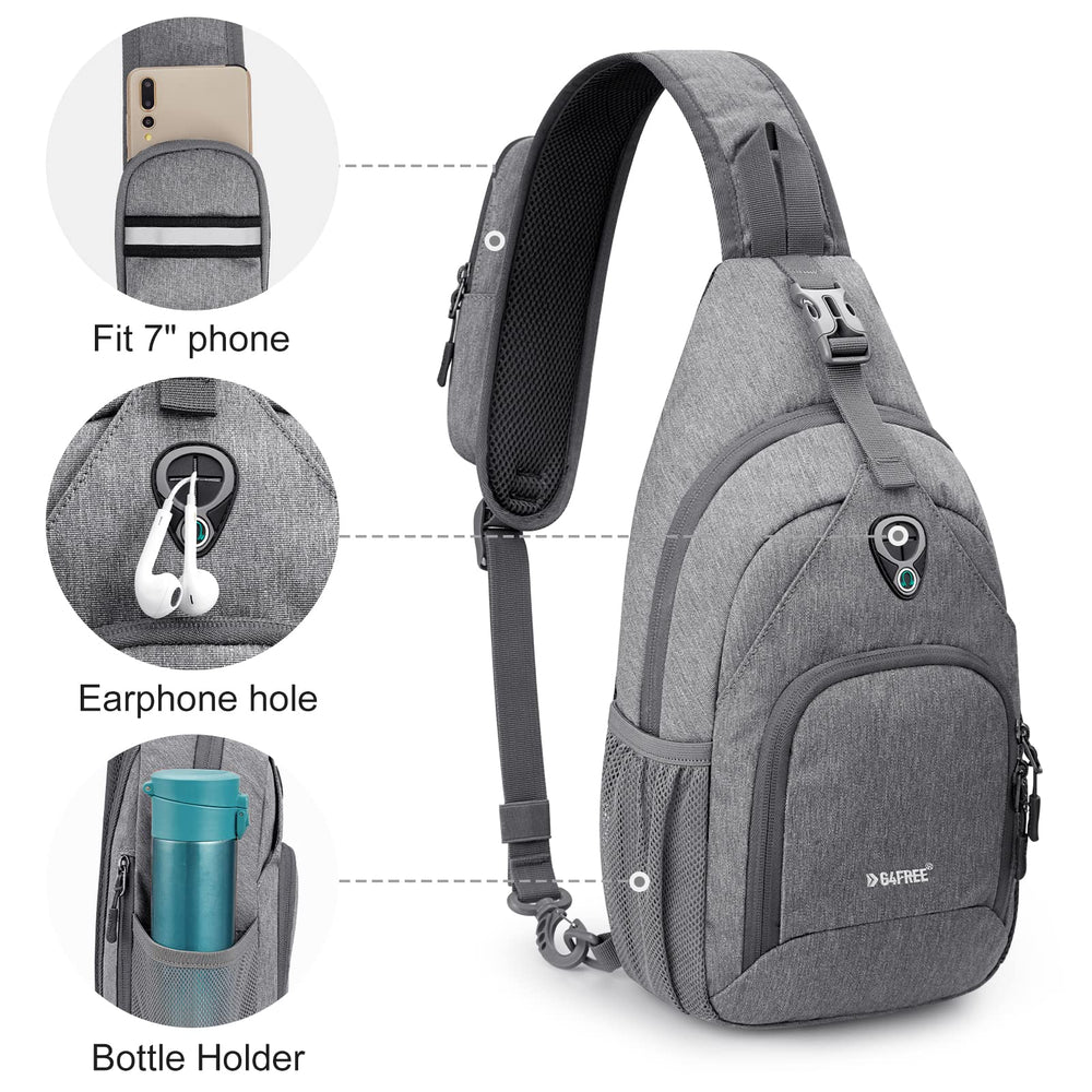 G4Free open main compartment showing organized pockets for phone and wallet