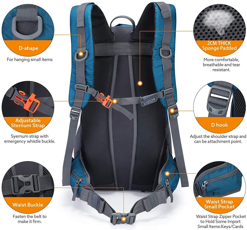 G4Free rain cover deployed over pack protecting gear from heavy showers and mud