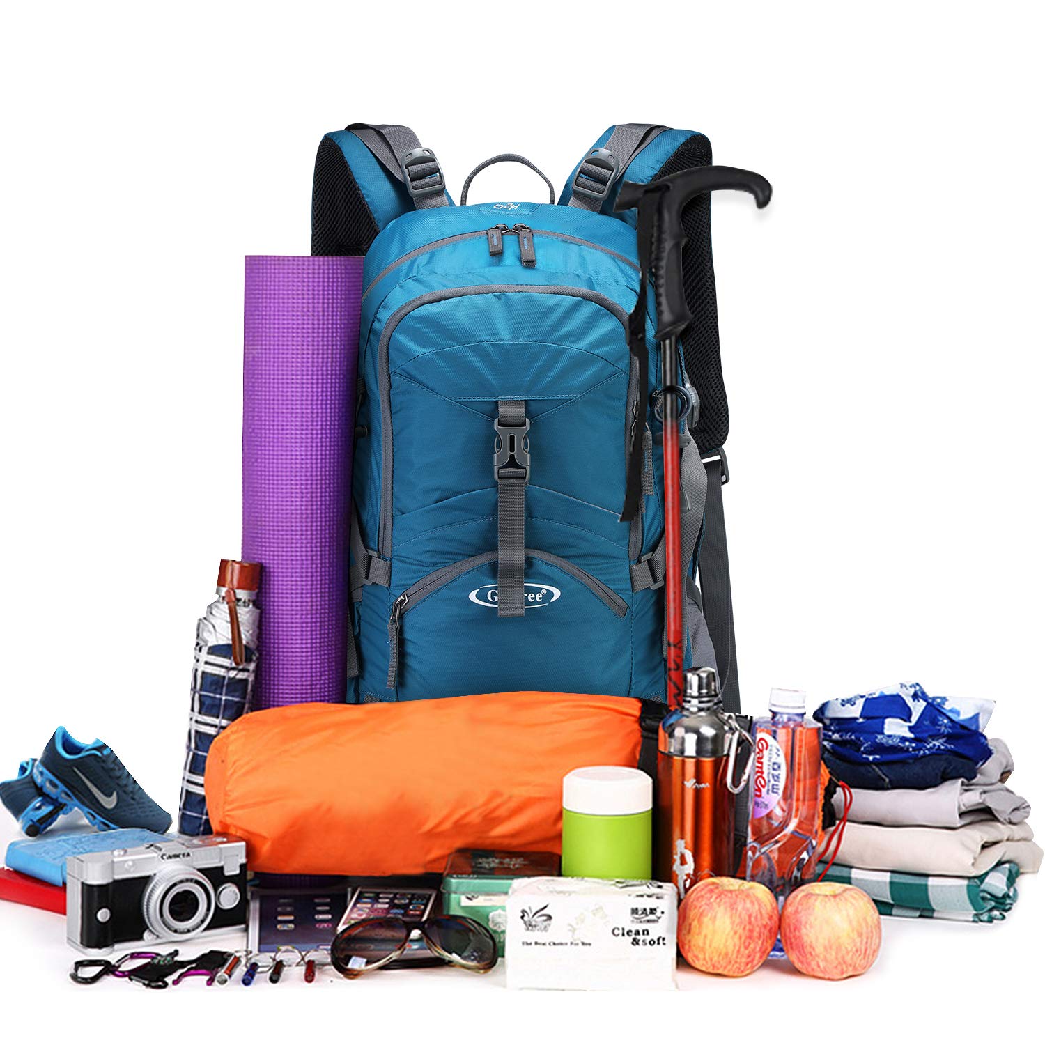 G4Free packed on person showing scale and comfortable carry for long walks
