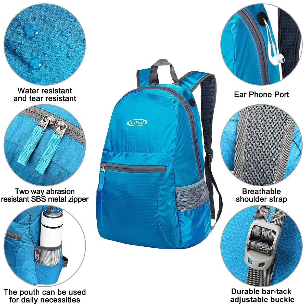 G4Free shoulder strap detail with mesh padding, comfortable wear