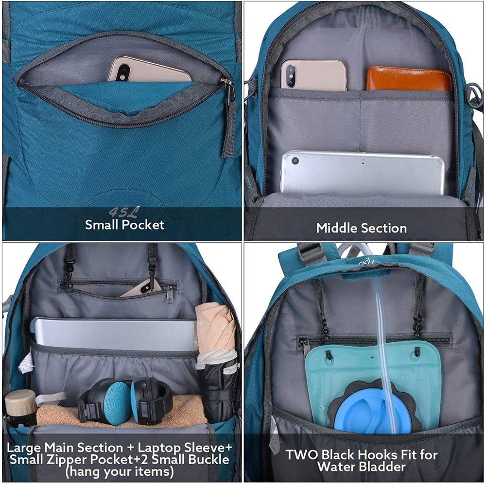 G4Free side mesh bottle pocket holding water bottle with compression strap support