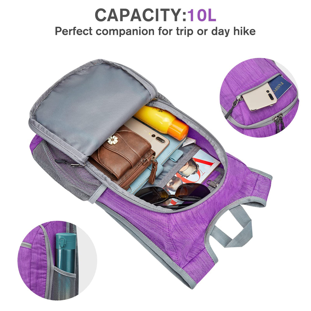 G4Free side mesh pocket holding water bottle for quick hydration access