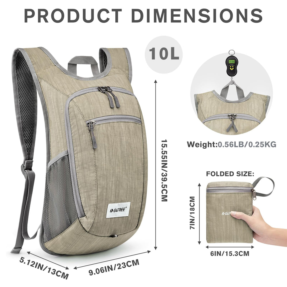 G4Free side pocket detail holding a water bottle for easy reach