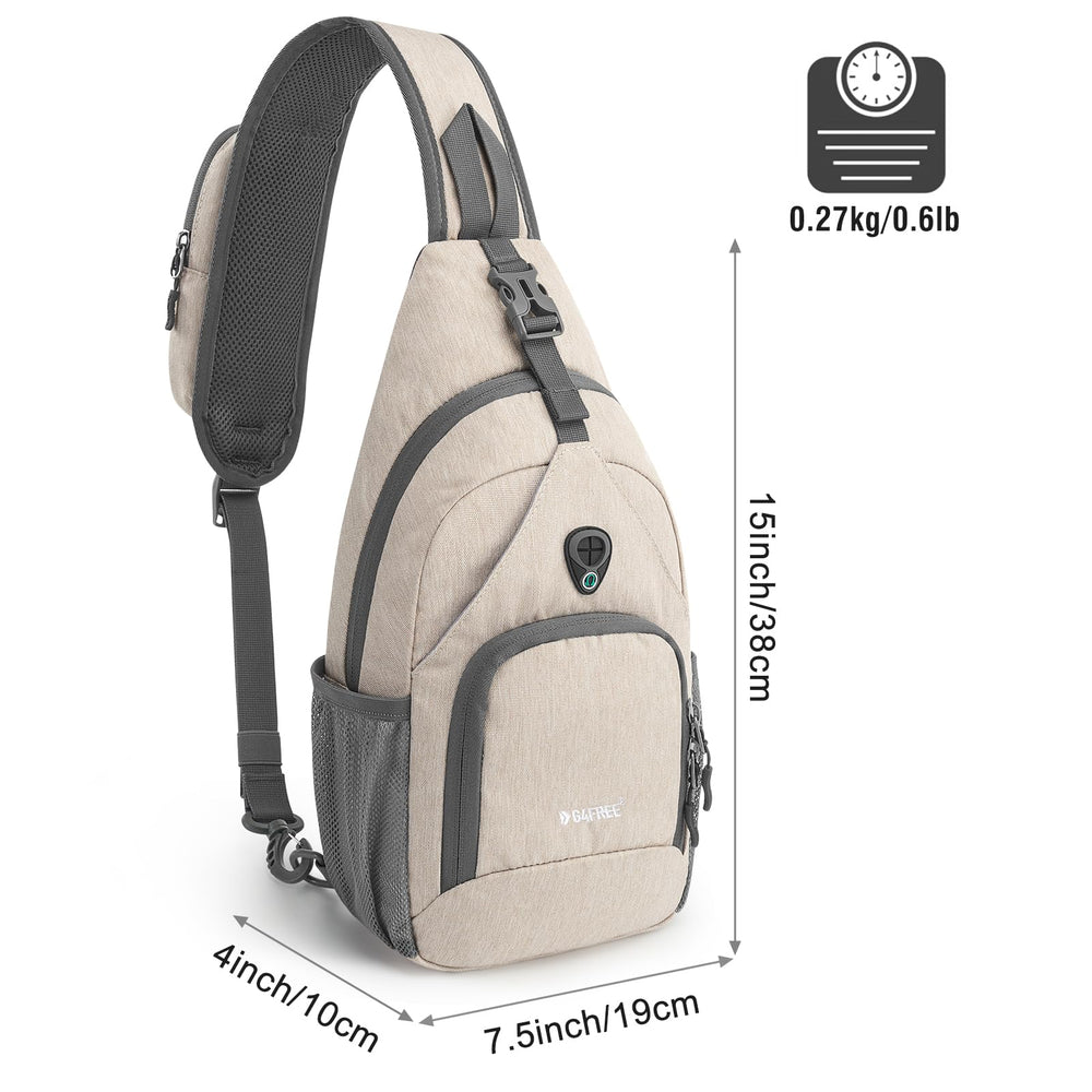 G4Free side pockets holding a water bottle for hands-free hydration