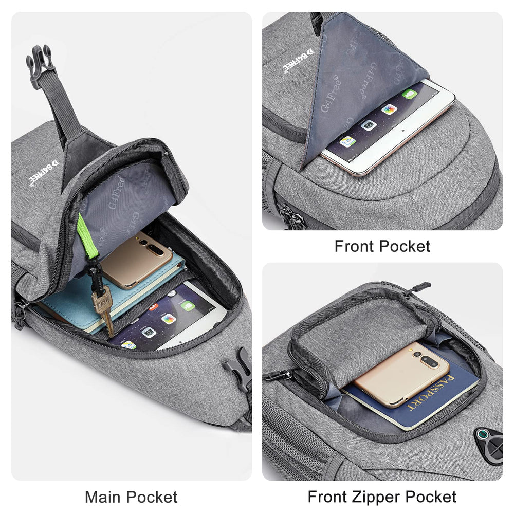 G4Free side profile on adjustable strap demonstrating comfortable wear while moving