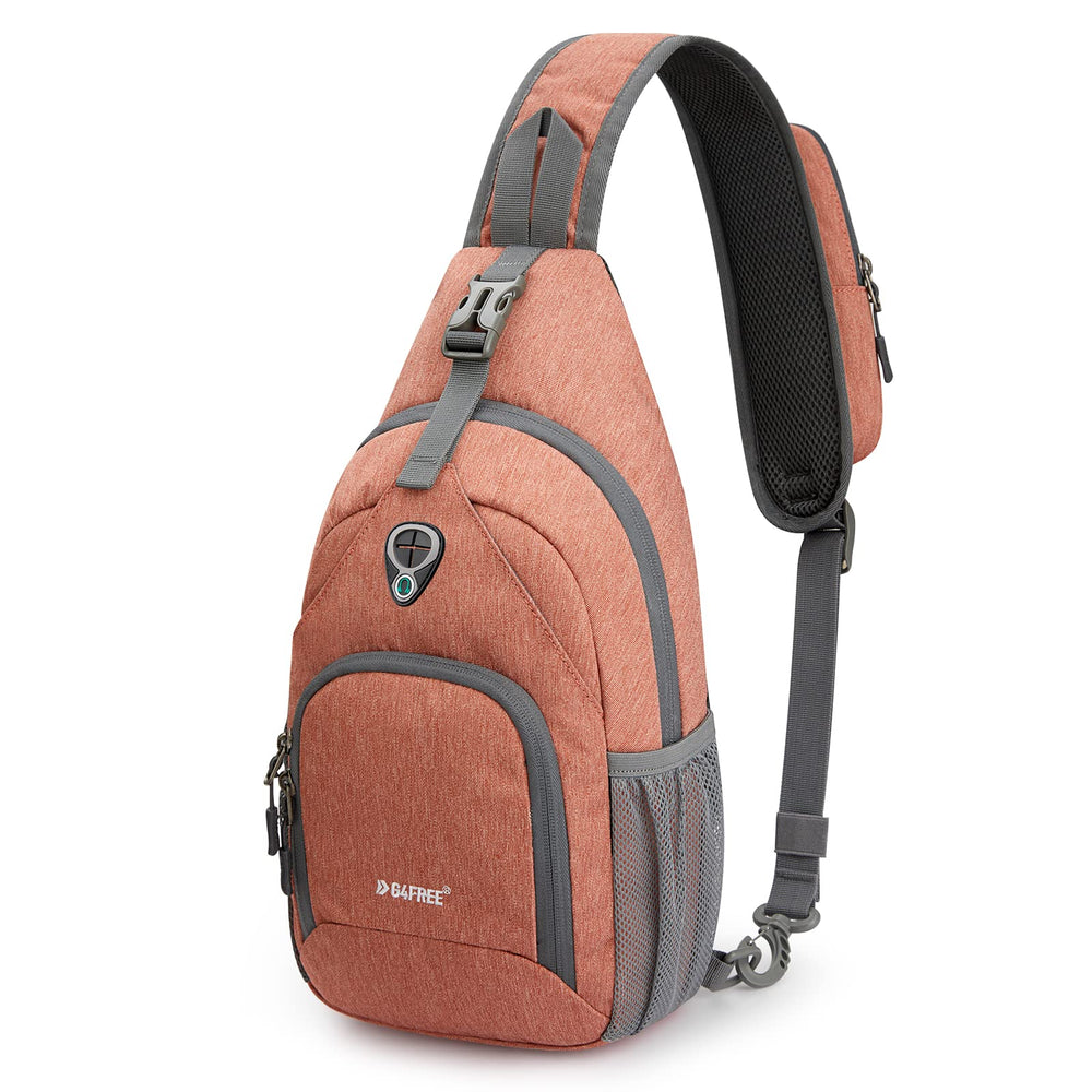 G4Free sling bag front view showing compact organized pockets and quick access