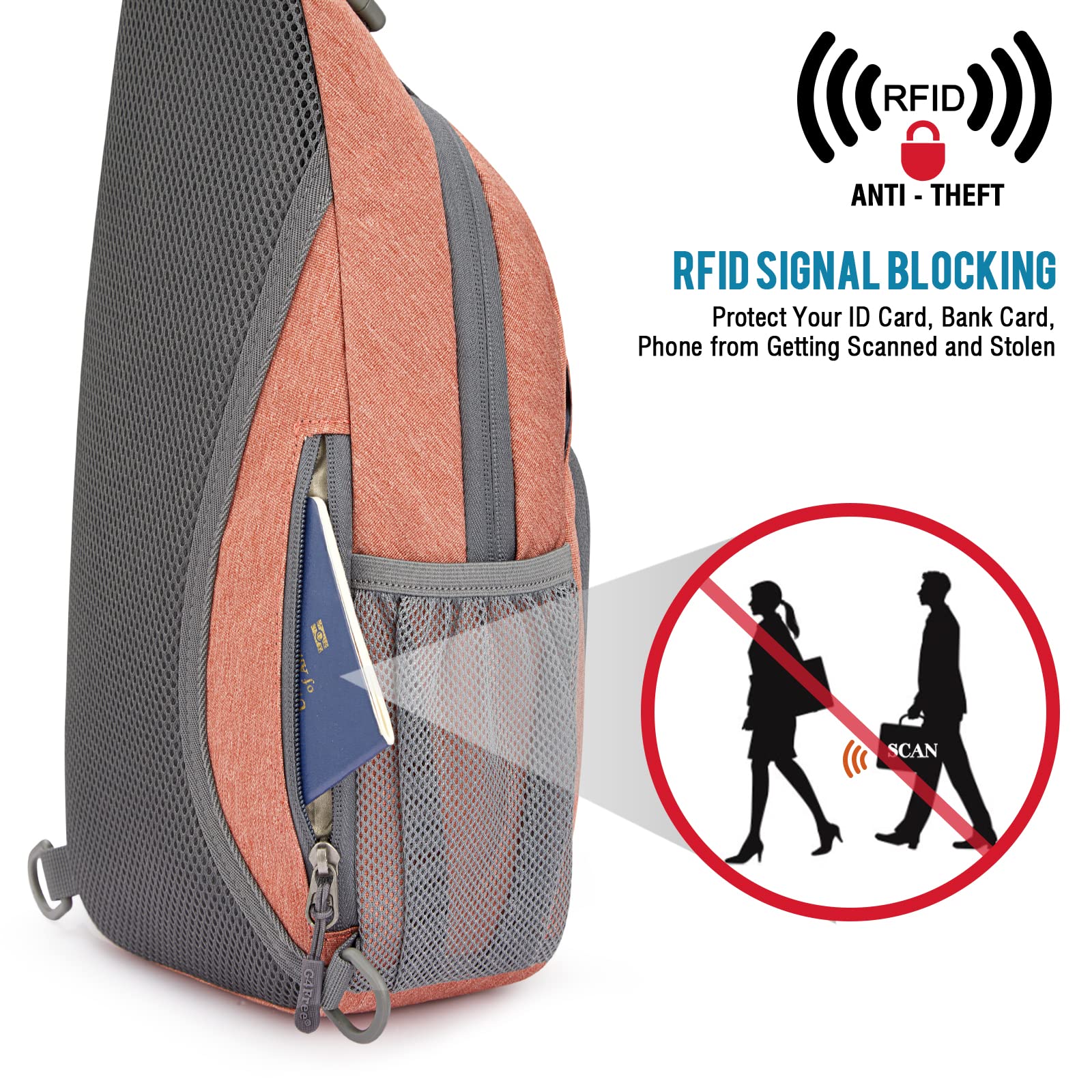G4Free sling worn across torso for hands-free security and easy reach