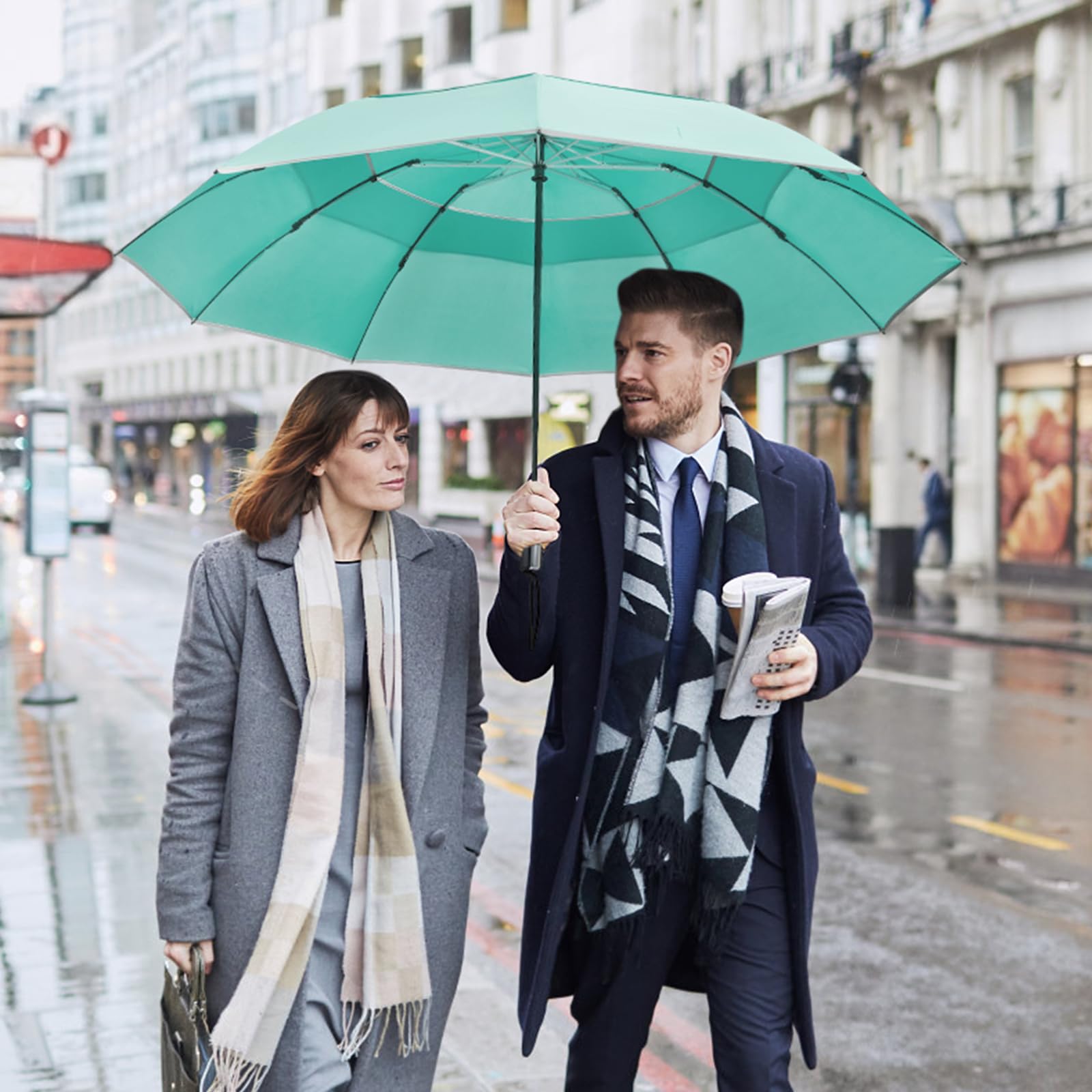 G4Free canopy sheltering two people demonstrating shared coverage