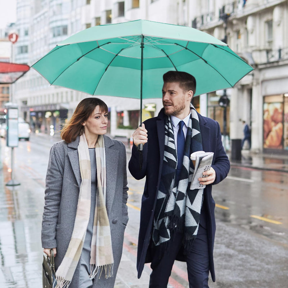 G4Free canopy sheltering two people demonstrating shared coverage