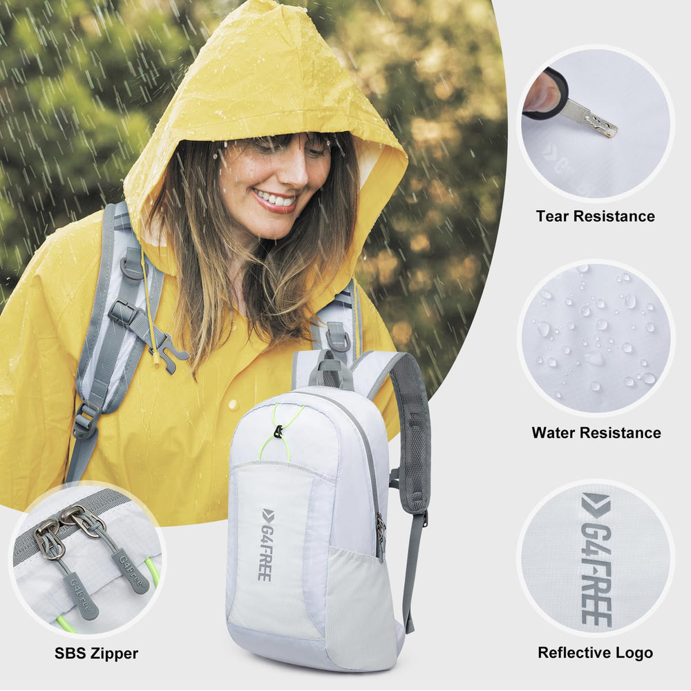 G4Free zipper and reinforced stitching detail signaling durable construction