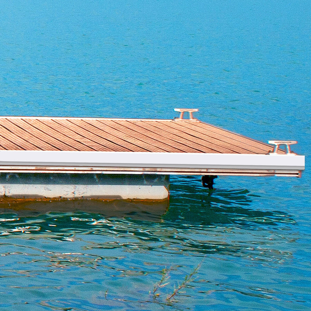 Gaahing lifestyle shot with boat at dock demonstrating protection benefit