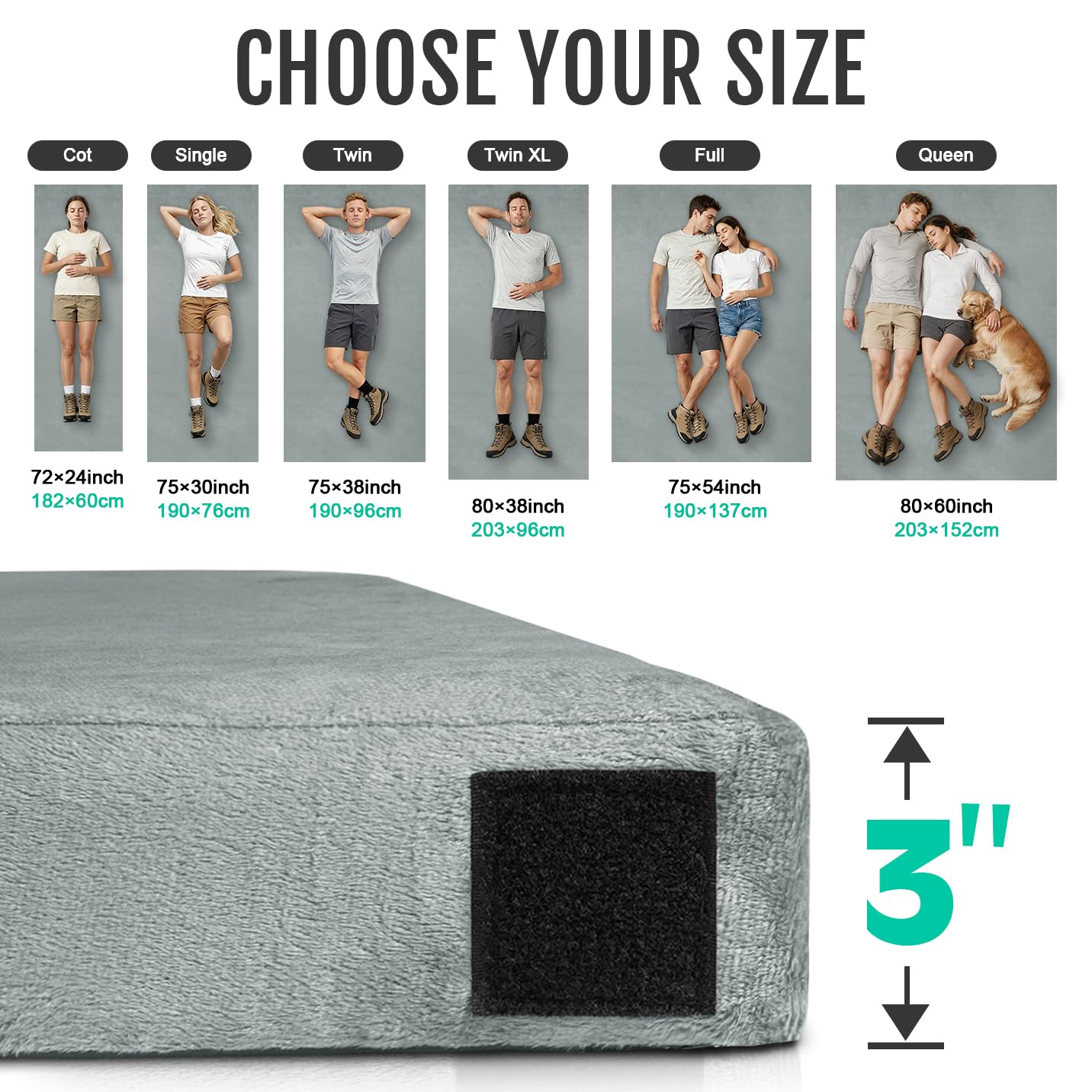 Gaialoop on RV bed platform showing comfortable vehicle travel sleeping
