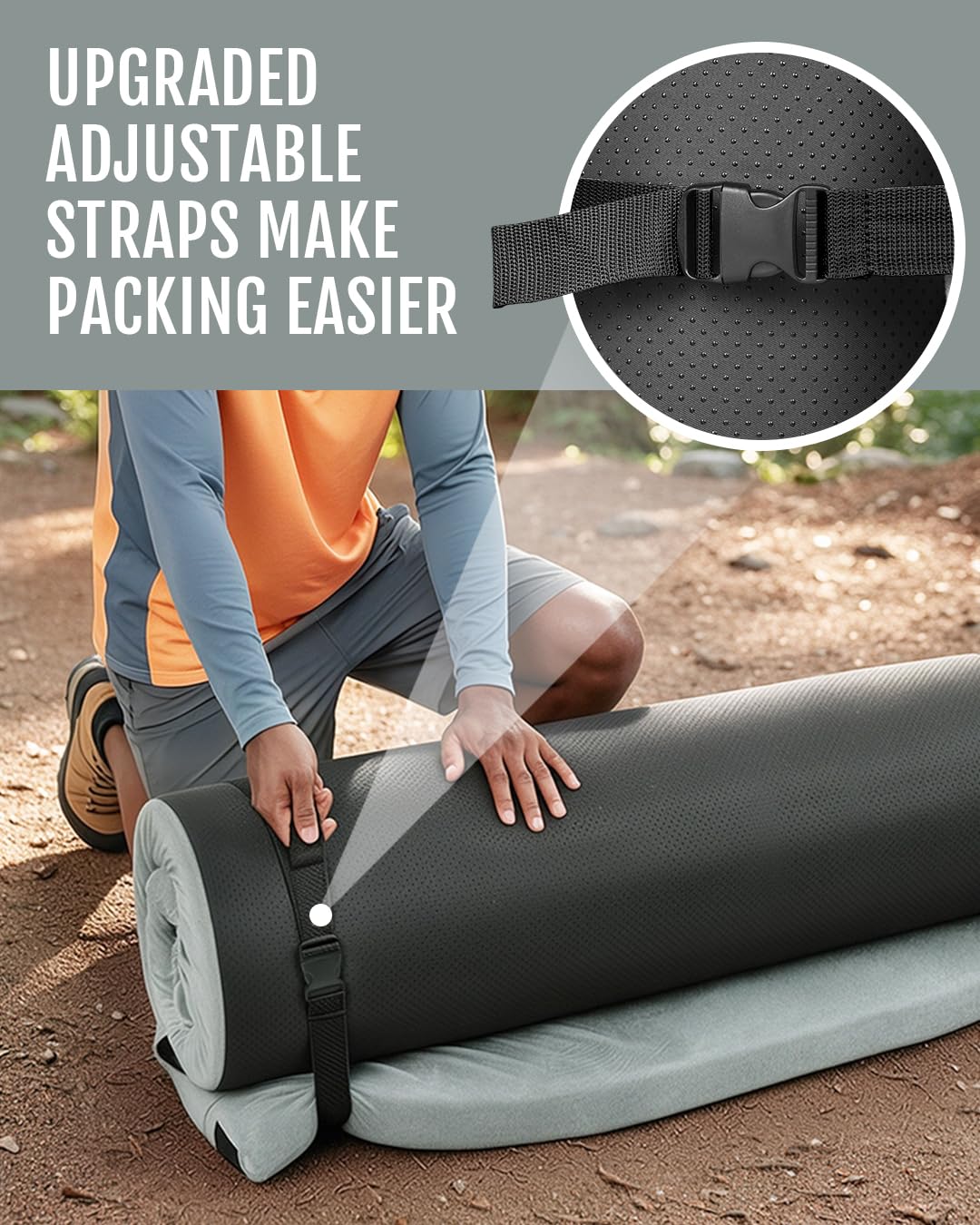 Gaialoop rolled up in carry case for compact, easy transport