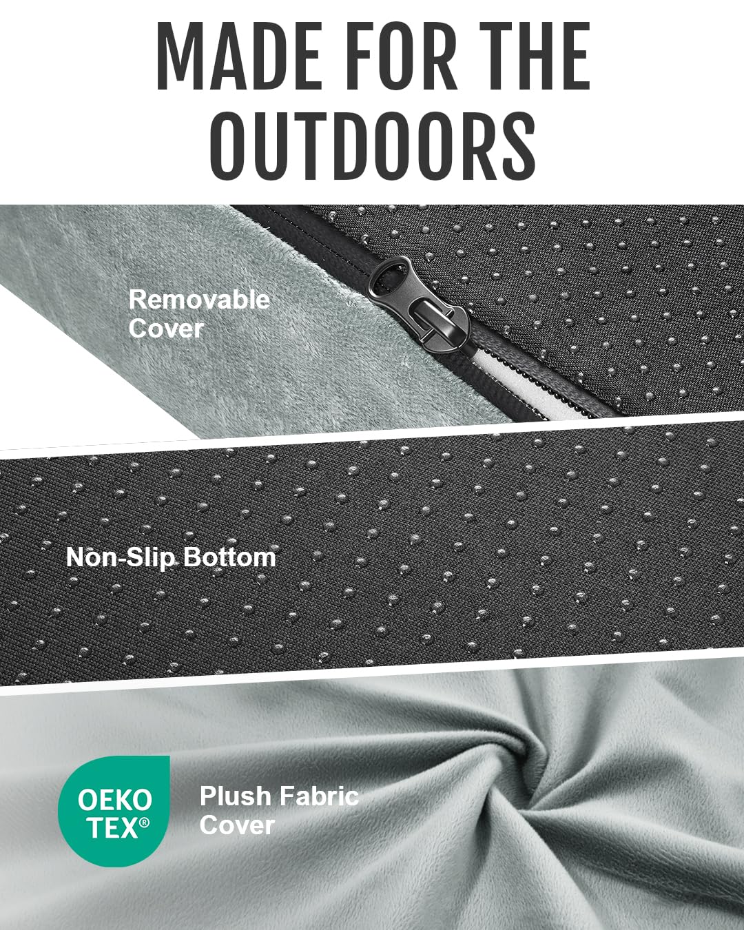 Gaialoop waterproof coating interior view protecting foam from damp ground