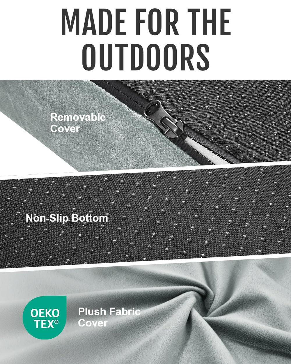 Gaialoop waterproof coating interior view protecting foam from damp ground