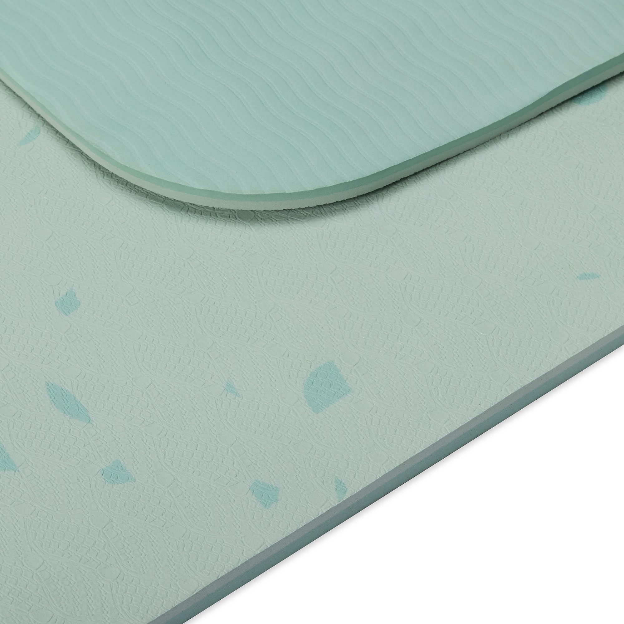 Gaiam reverse surface detail showing smooth side for stable Pilates benefit