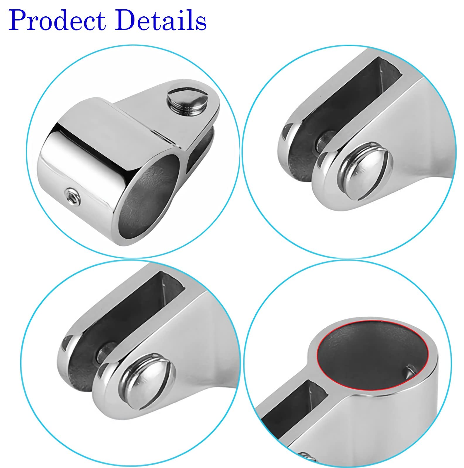 GaiRen eye end next to 7/8 inch tubing for clear size comparison and fit verification