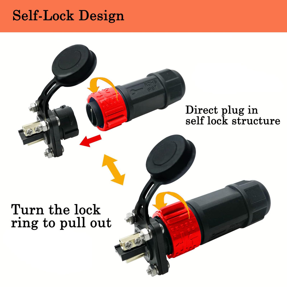 GaiRen rear wiring termination with 8 AWG cable for safe heavy-current routing