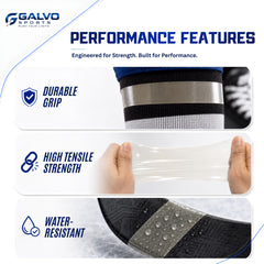 GALVO Sports tape being torn by hand for quick midgame application benefit