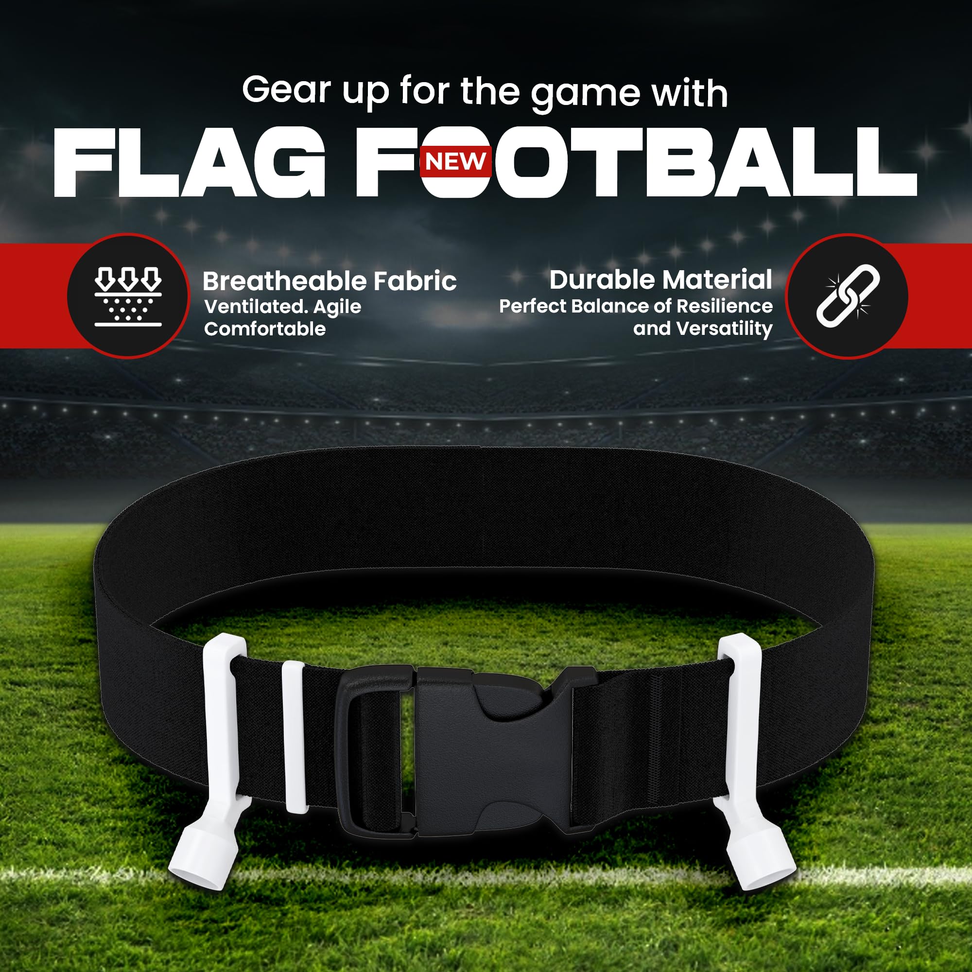 GameDay Fitness open carry bag packed with belts and cones for easy transport