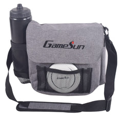 GAMESUN nylon carry bag detail with water bottle pocket and shoulder strap for comfort