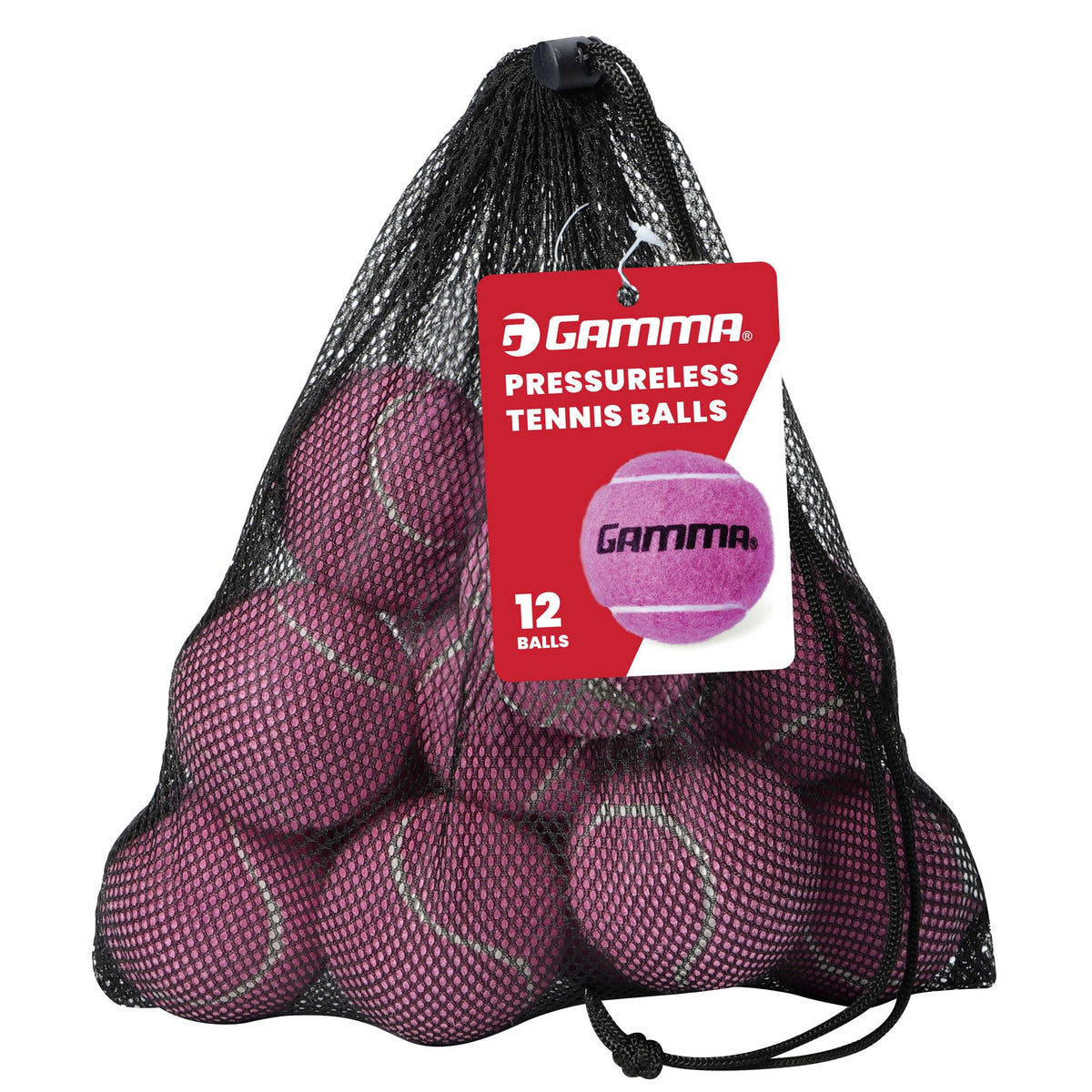 GAMMA front packaging pink bag highlighting durable practice balls