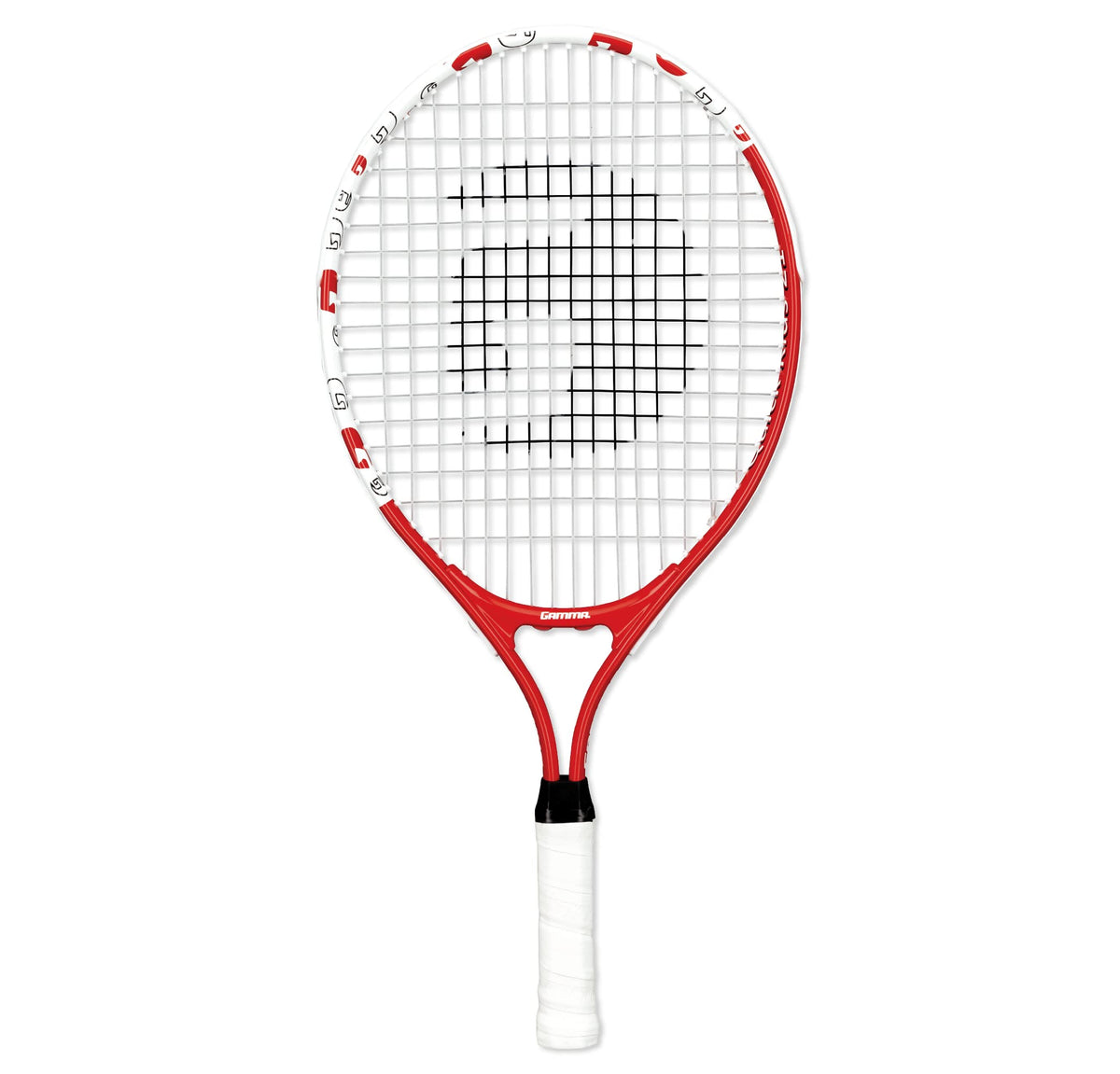 GAMMA front view of junior 21-inch racquet showing full frame and color for quick recognition
