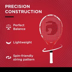 GAMMA wrapped handle grip detail providing comfort and reduced impact for young players