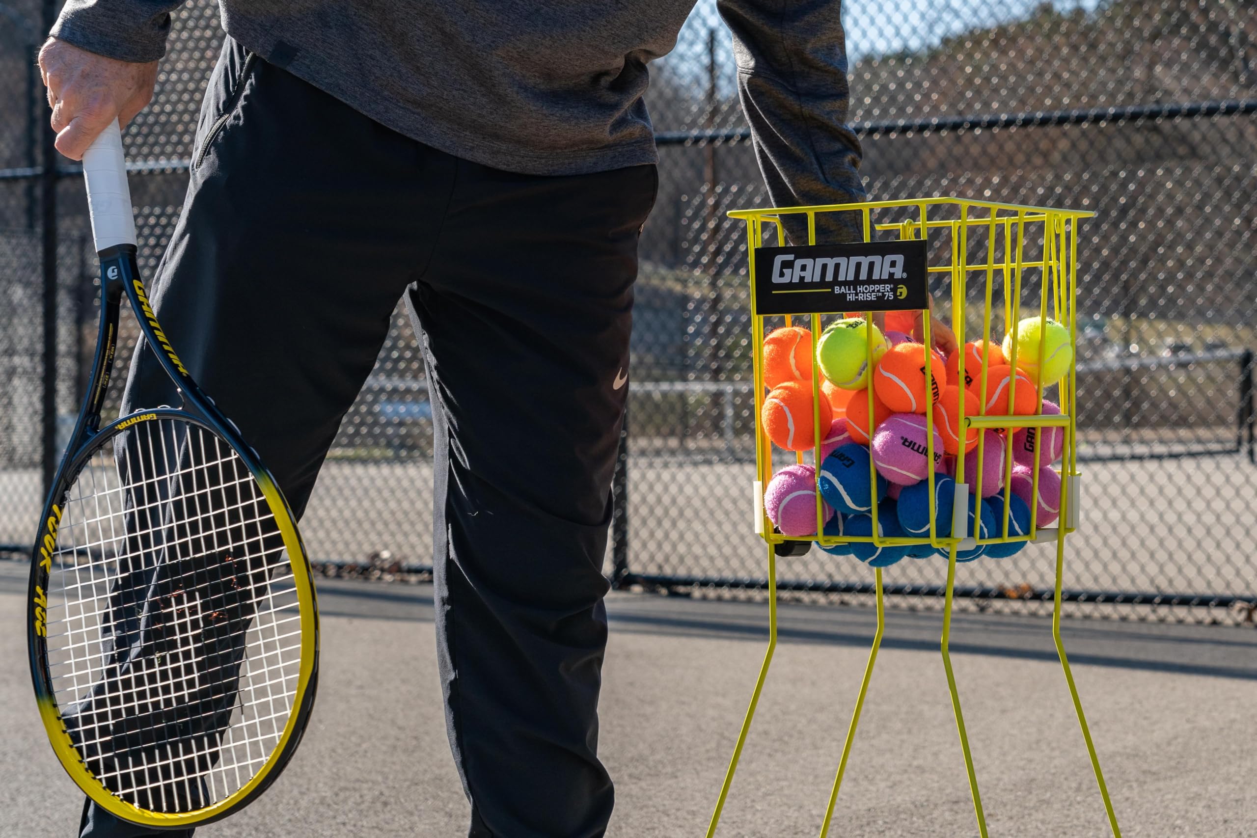 GAMMA ball feeding from a tennis ball machine for consistent practice