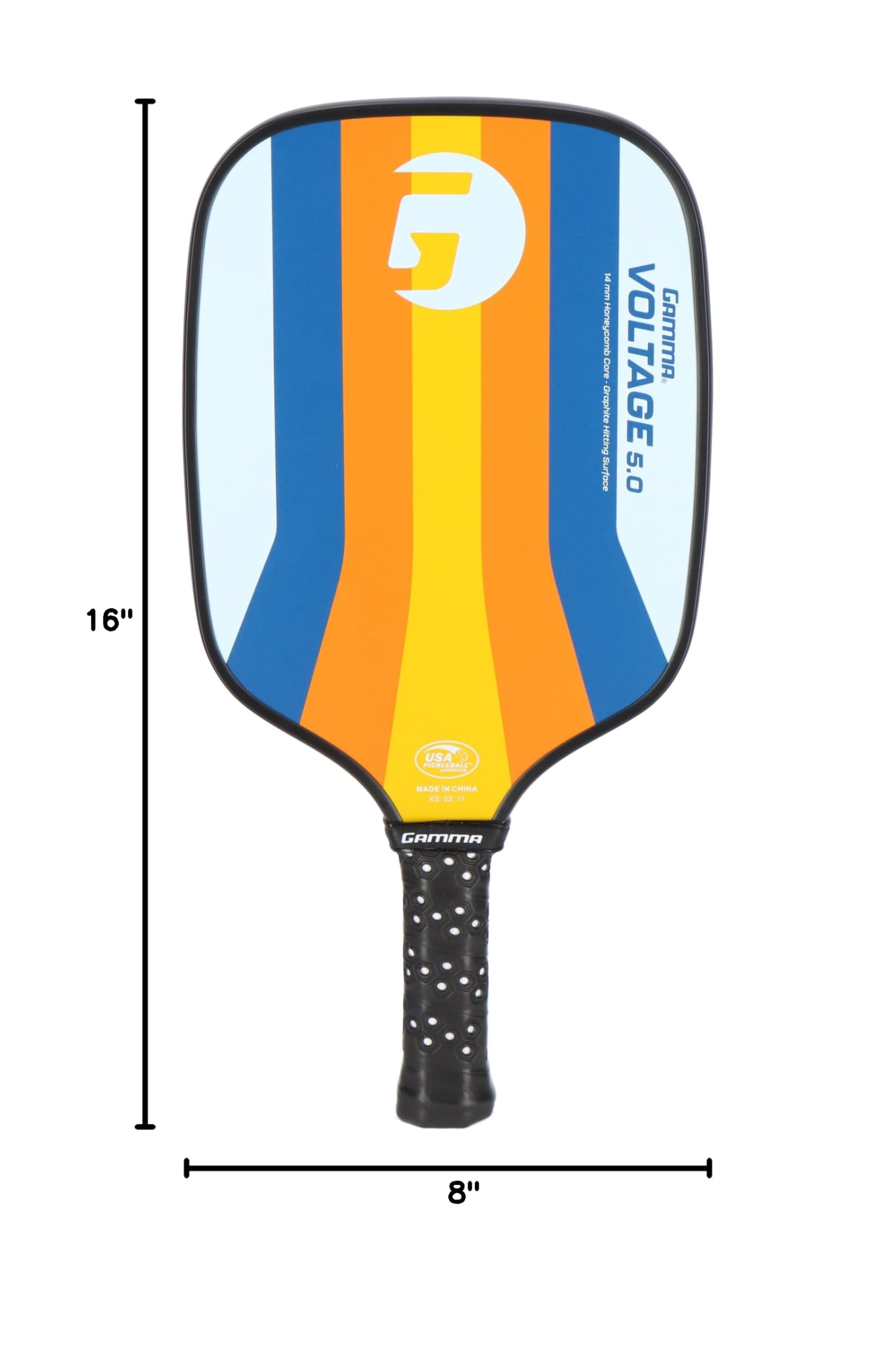 GAMMA lifestyle shot at a pickleball court highlighting suitability for competitive play