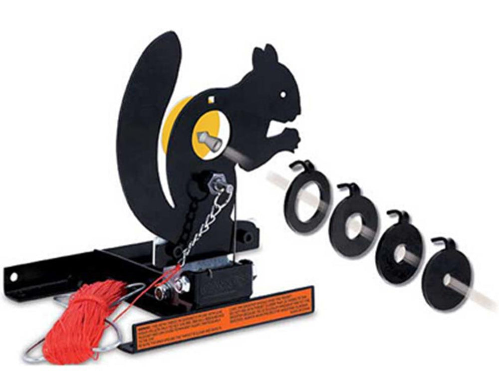 Gamo squirrel field target front view showing heavy steel and quick reset benefit