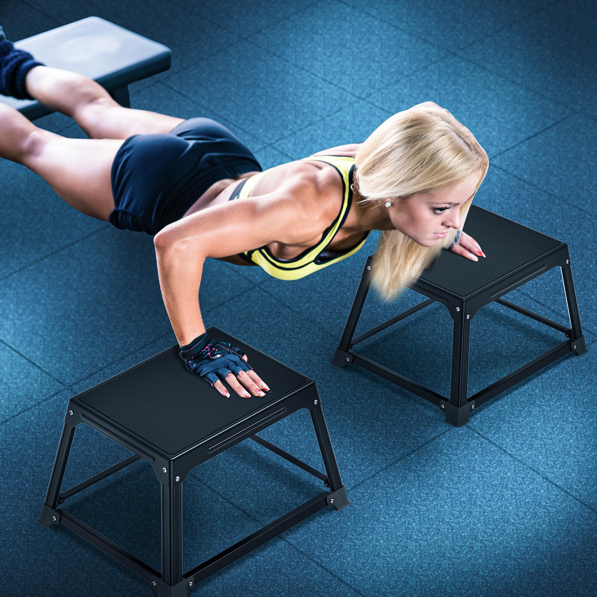GanFindX compact storage under bench saving space in a home gym